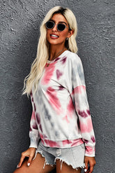 T-shirt Tie Dye à épaules tombantes